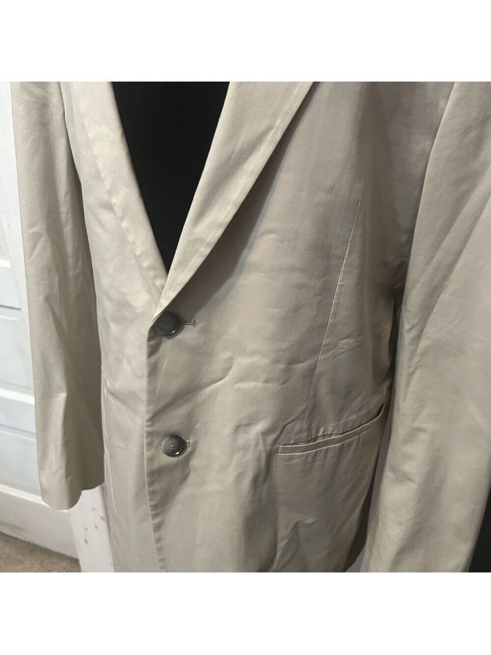 Theory Men’s Blazer Khaki 42R Lined Business Career Office Preppy 2 Button